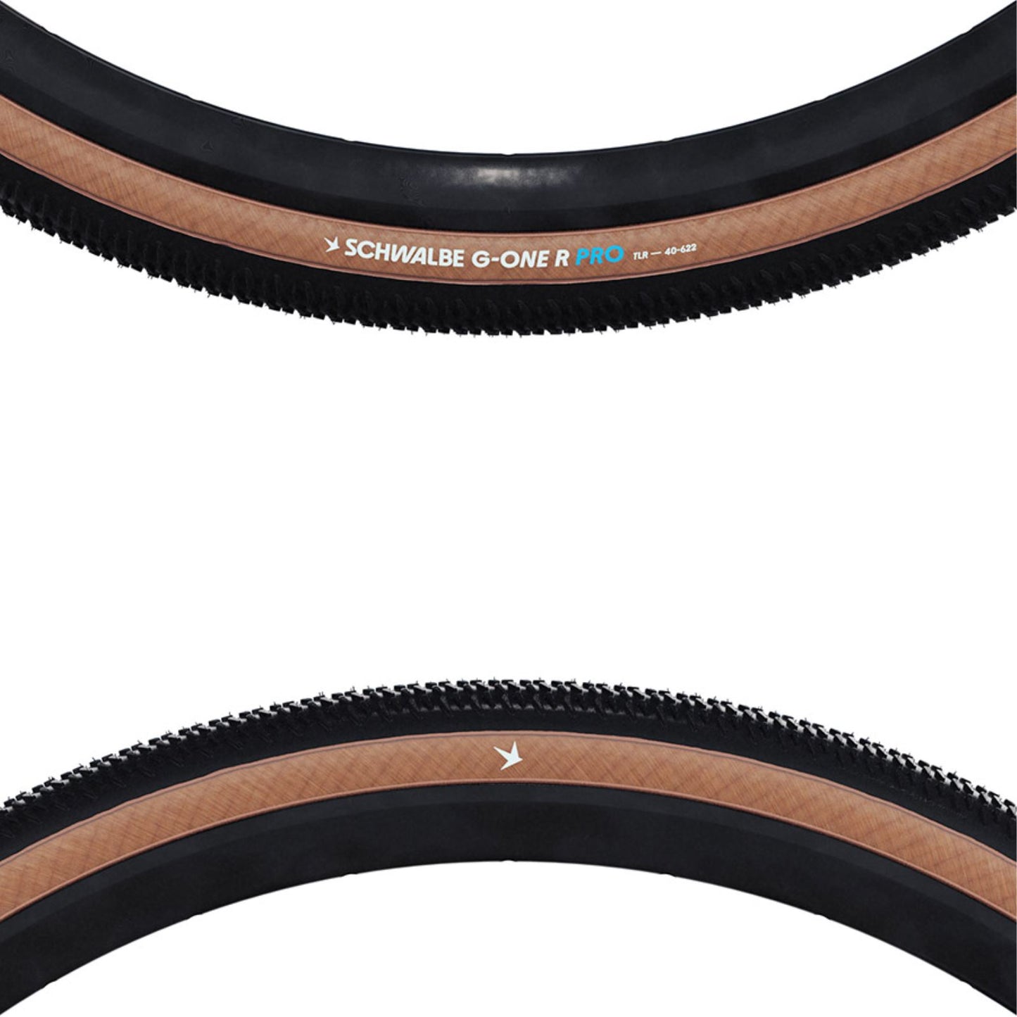 Schwalbe G-One R Tire - 700 x 50, Tubeless Folding - Black/Transparent [MPN: 11654587]_1872422
