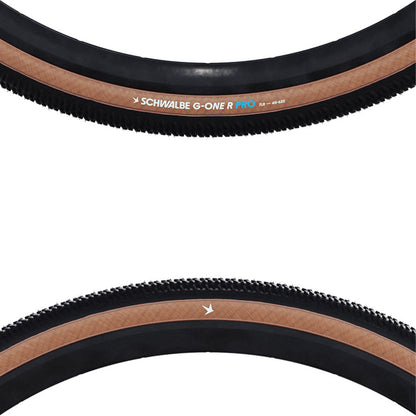 Schwalbe G-One R Tire - 700 x 50, Tubeless Folding - Black/Transparent [MPN: 11654587]_1872422