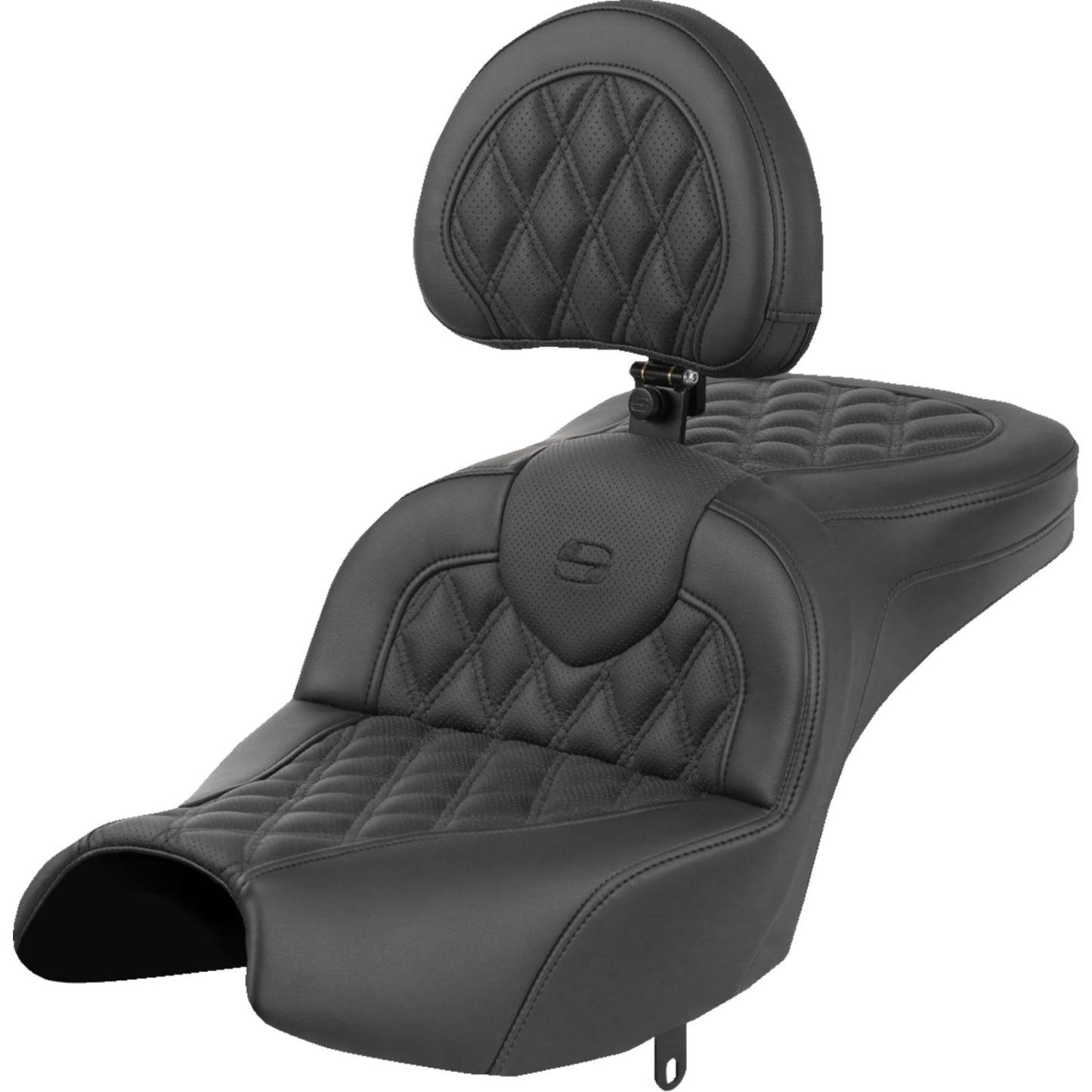 Saddlemen Roadsofa™ Seat Black - Lattice Stitch for Indian Pursuit '22-'24 I22-02-182BR_1509362