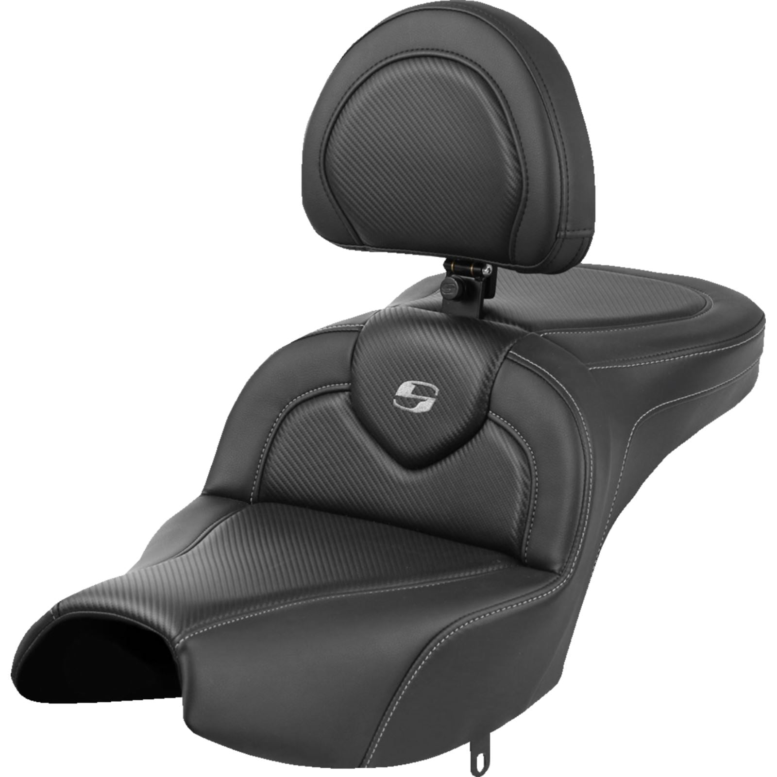 Saddlemen Roadsofa™ Seat Black - Carbon Fiber for Indian Pursuit '22-'24 I22-02-185BR_1509360