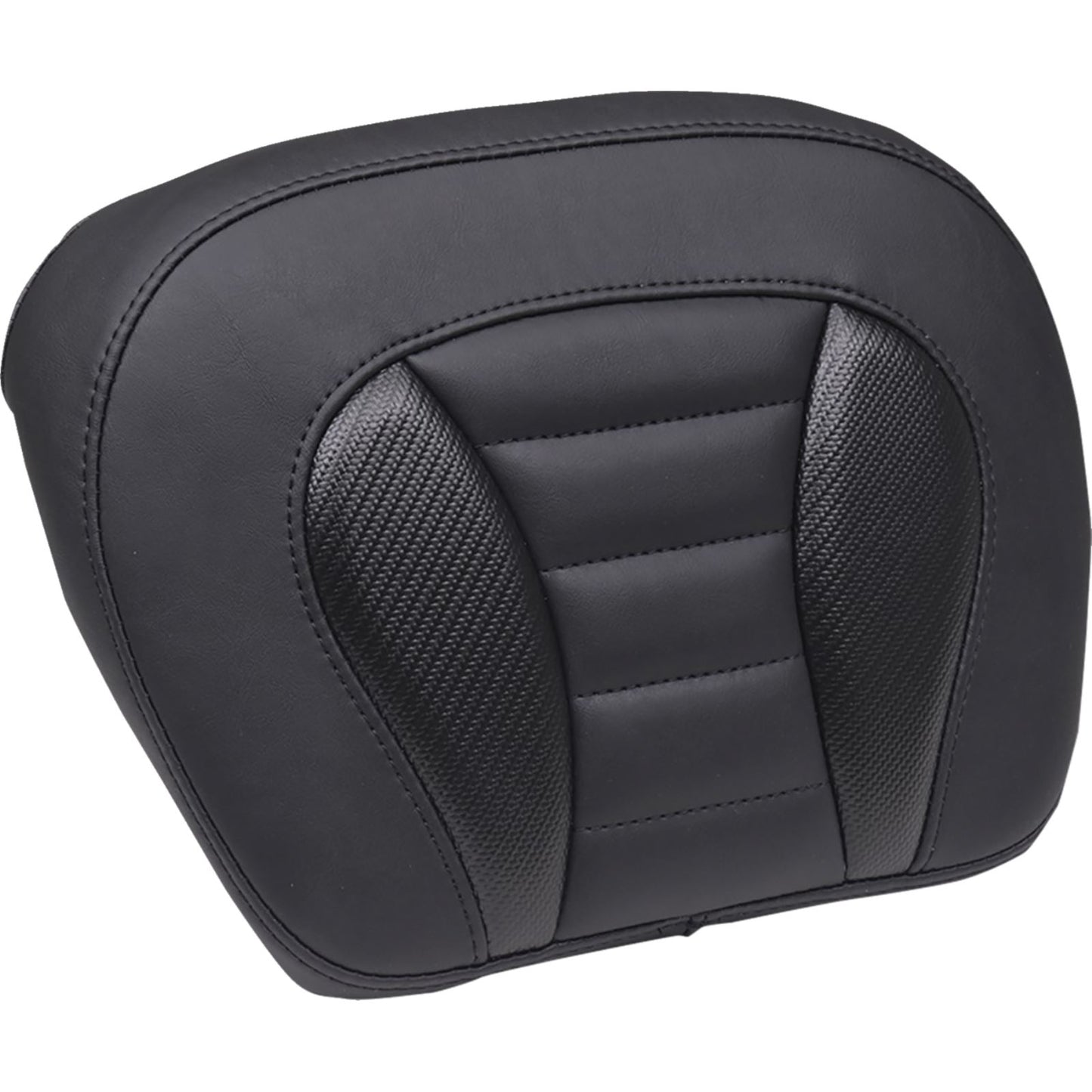 Mustang Motorcycle Products Deluxe Chopped Tour-Pak® Sissy Bar Pad - Black - Touring 88405_1509352