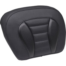 Mustang Motorcycle Products Deluxe Chopped Tour-Pak® Sissy Bar Pad - Black - Touring 88405_1509352