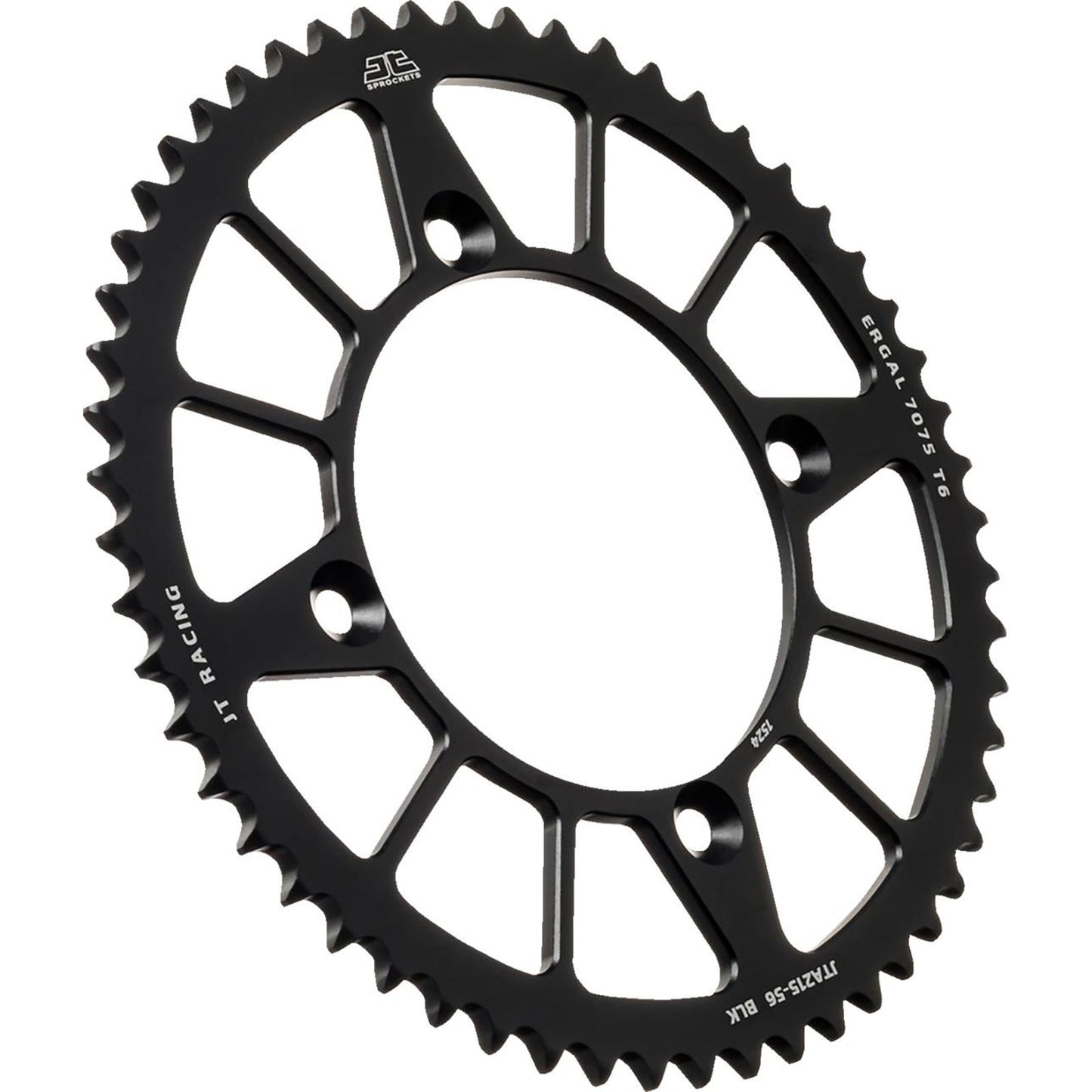JT Sprockets Rear Sprocket - Aluminum - 56 Tooth - Black - CR85/CRF150 RB JTA215.56BLK_1527006