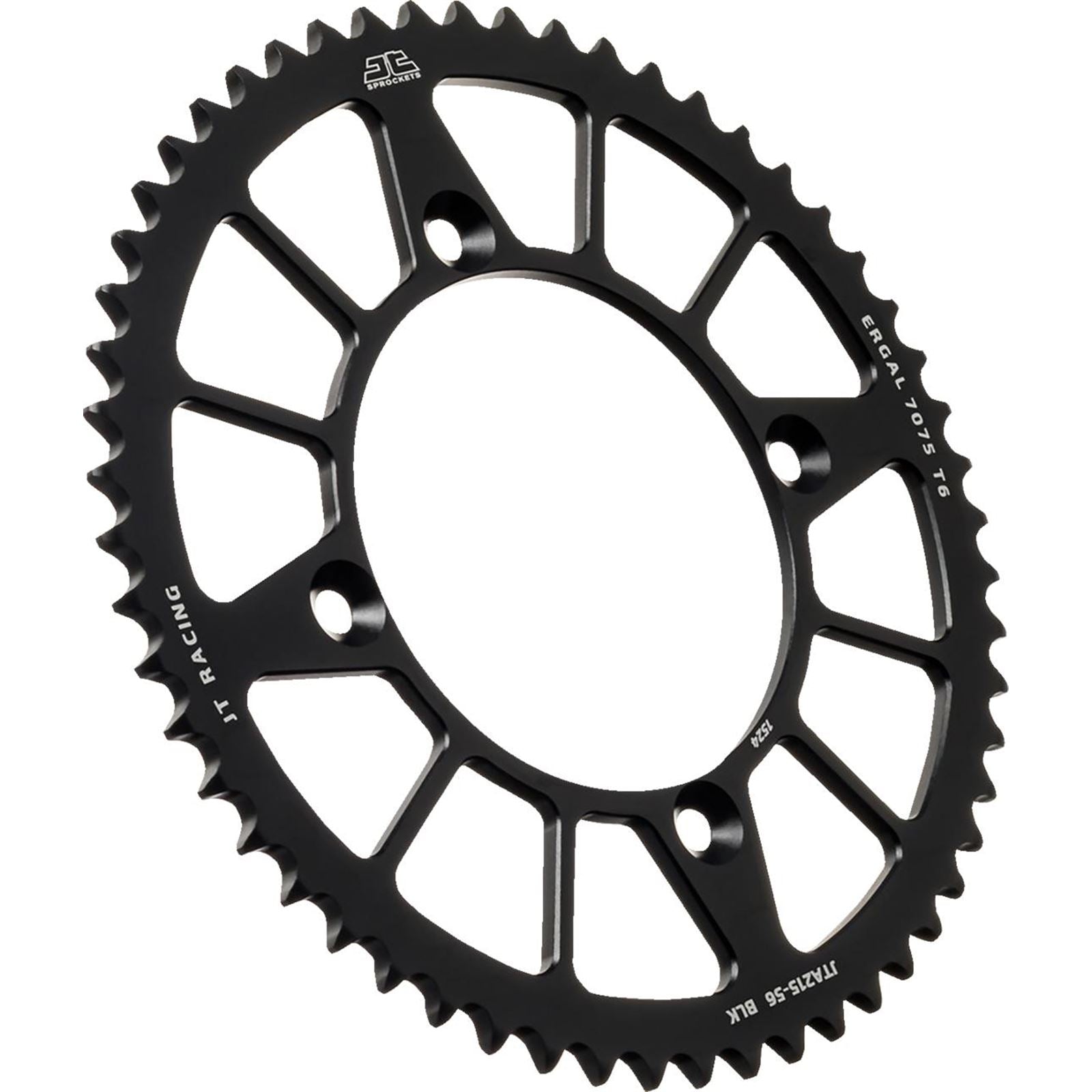 JT Sprockets Rear Sprocket - Aluminum - 56 Tooth - Black - CR85/CRF150 RB JTA215.56BLK_1527006