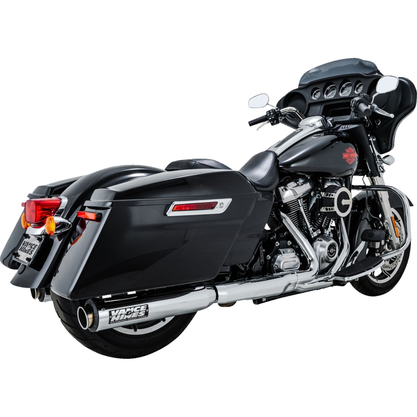 Vance And Hines Supersport Slip-On Mufflers - Chrome for Touring 16721_1509347