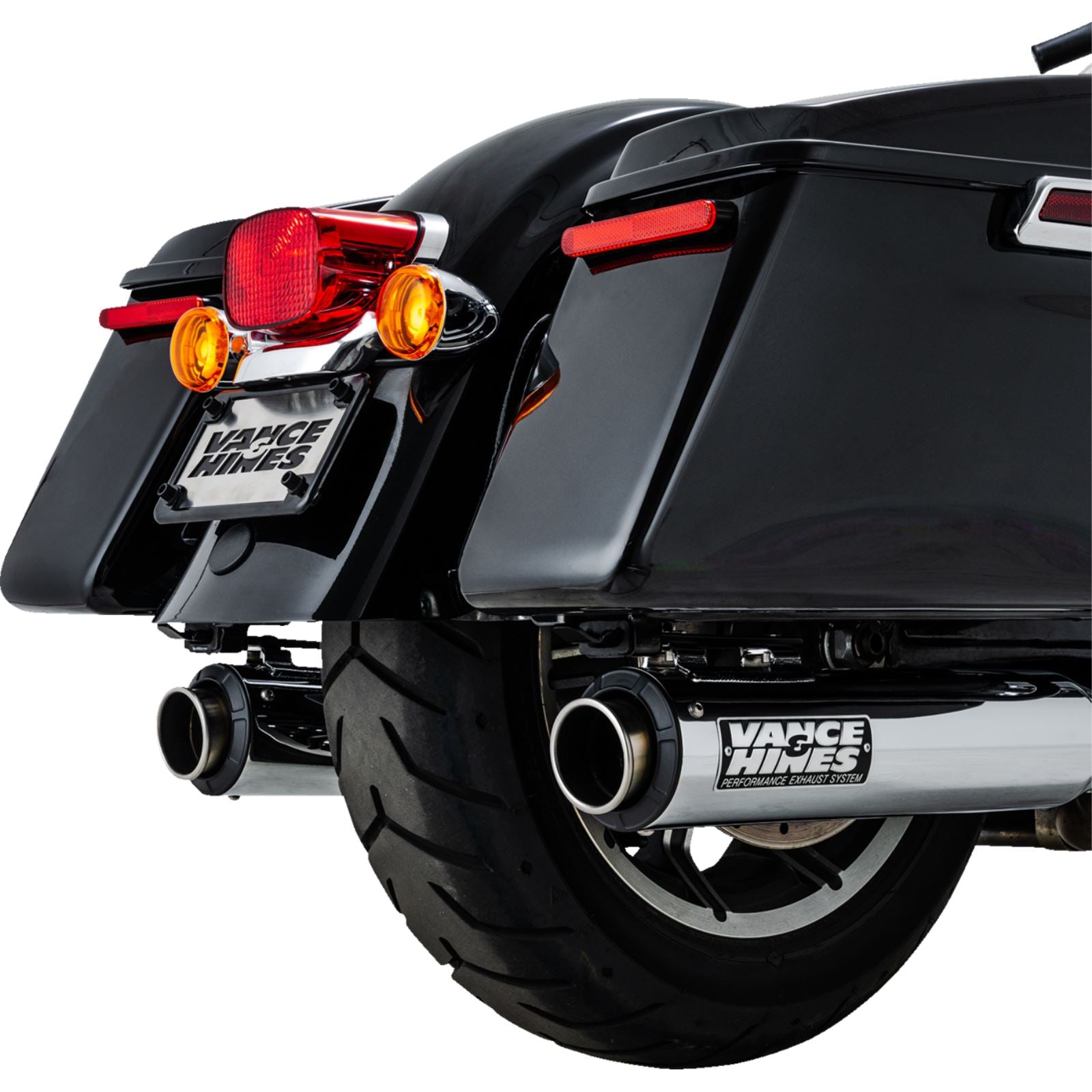Vance And Hines Supersport Slip-On Mufflers - Chrome for Touring 16721_1509346