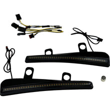 Custom Dynamics Windshield Trim - LED - Turn Signal - Black - Smoke Lens CD-RG23-SWT-B_1524272