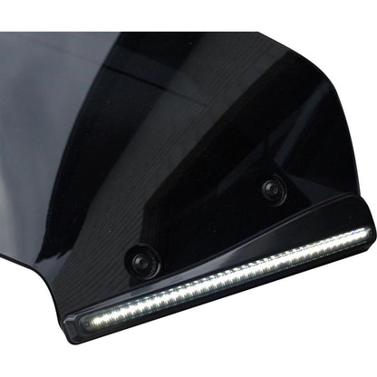 Custom Dynamics Windshield Trim - LED - Turn Signal - Black - Smoke Lens CD-RG23-SWT-B_1524271