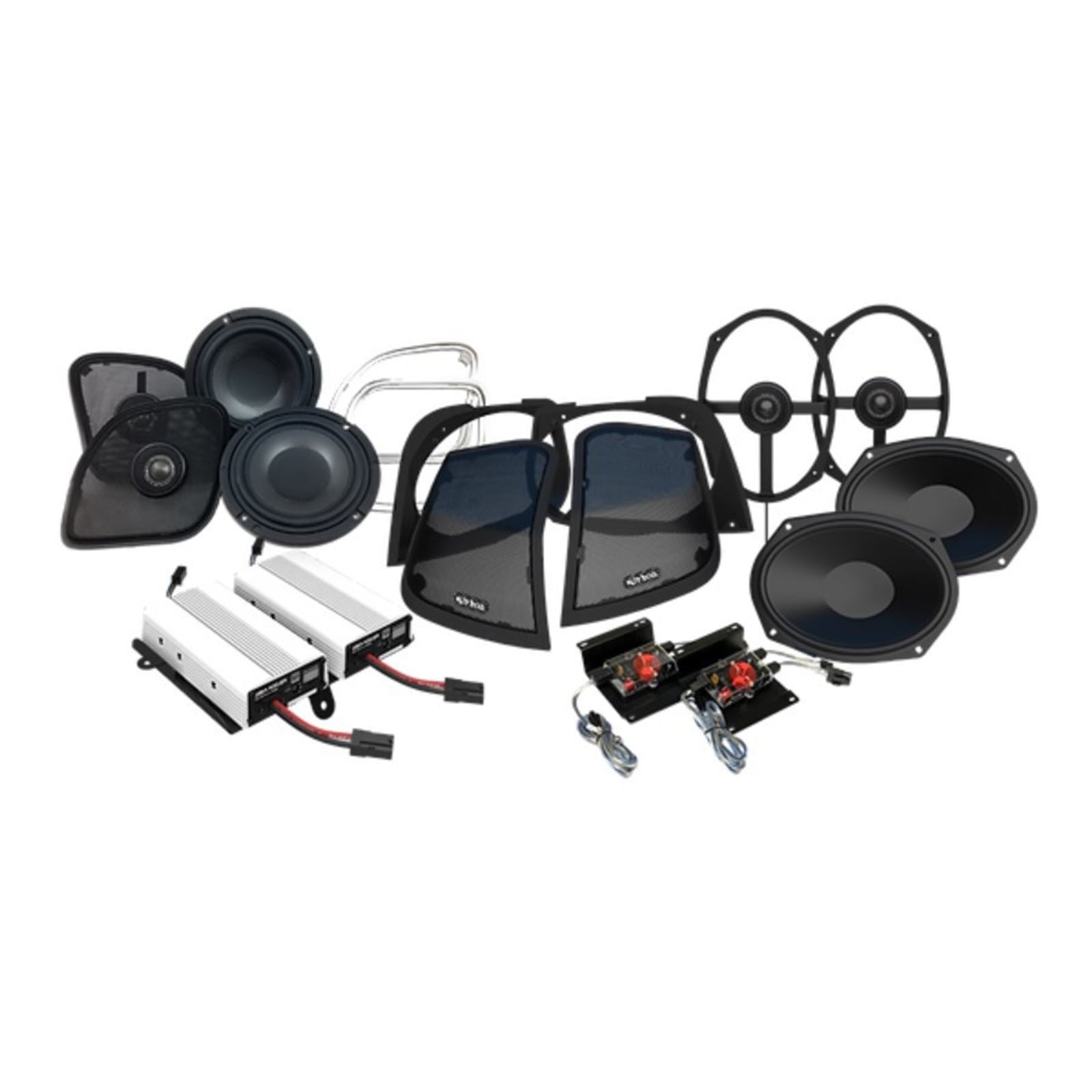 Hogtunes Amplifier/Speaker Kit - 800 W with Cut in Lid Adaptors WBA RETRO 800.RG_1512204