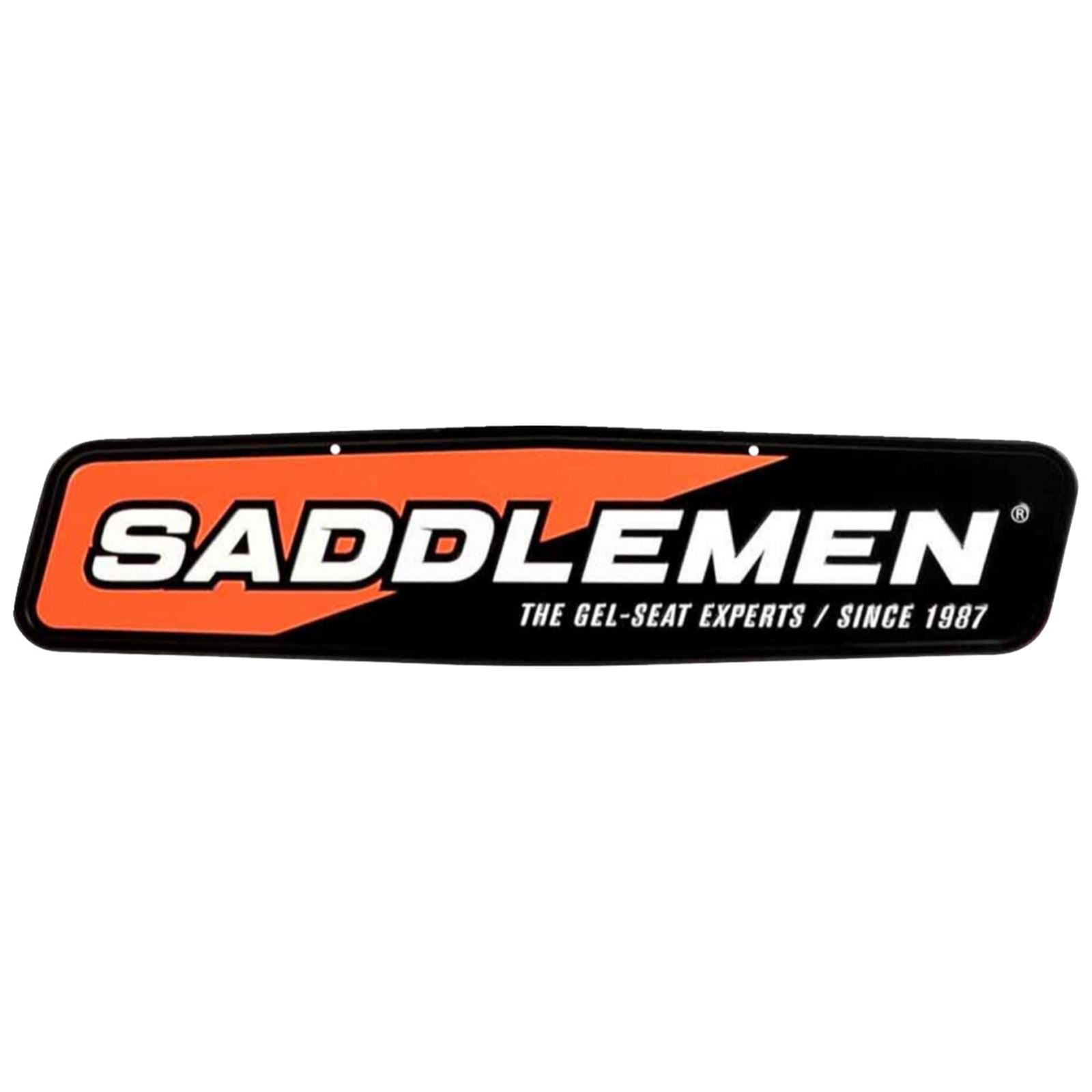 Saddlemen Metal Sign - 24" x 5-1/2" - Black/Orange 15798_1702174
