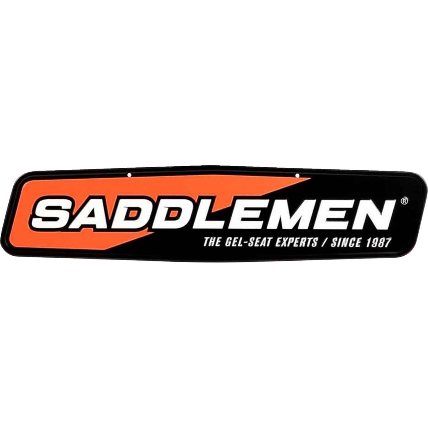 Saddlemen Metal Sign - 24" x 5-1/2" - Black/Orange 15798_1707928