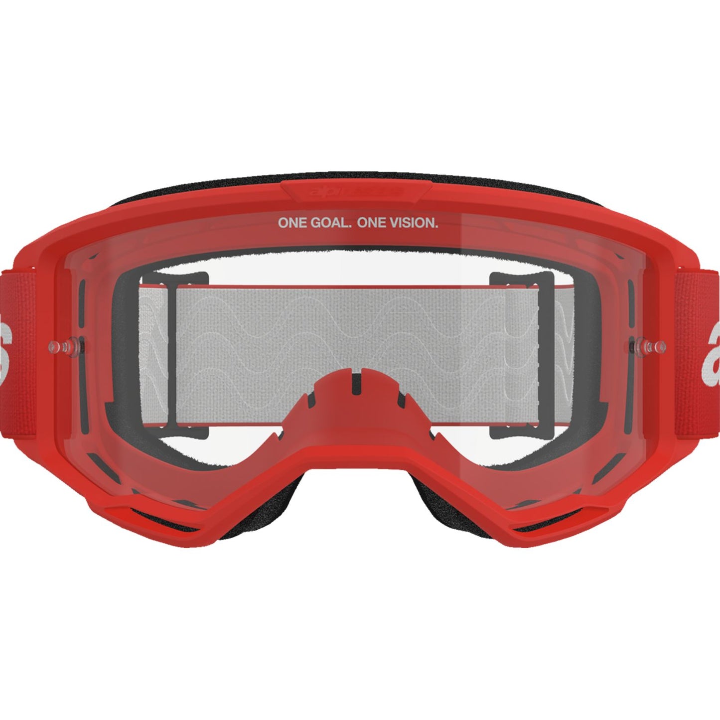 Alpinestars Vision 3 Goggles - Wordmark - Red - Clear Lens [MPN: 5103325-3067]_2563622