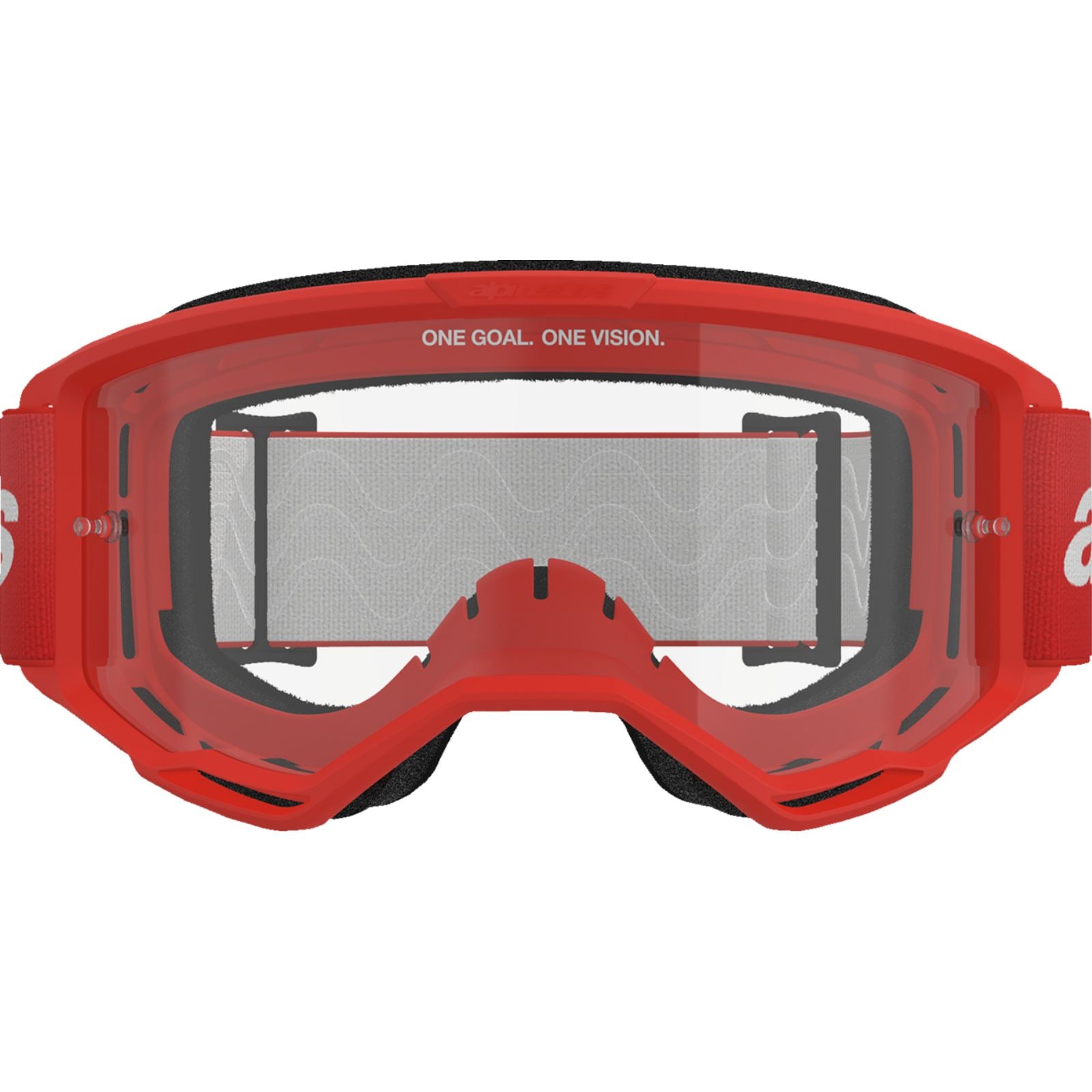 Alpinestars Vision 3 Goggles - Wordmark - Red - Clear Lens [MPN: 5103325-3067]_2563622