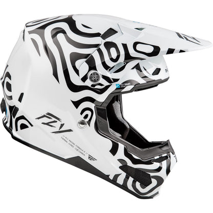Fly Racing Formula S Carbon Abyss Helmet - White/Black_1511788