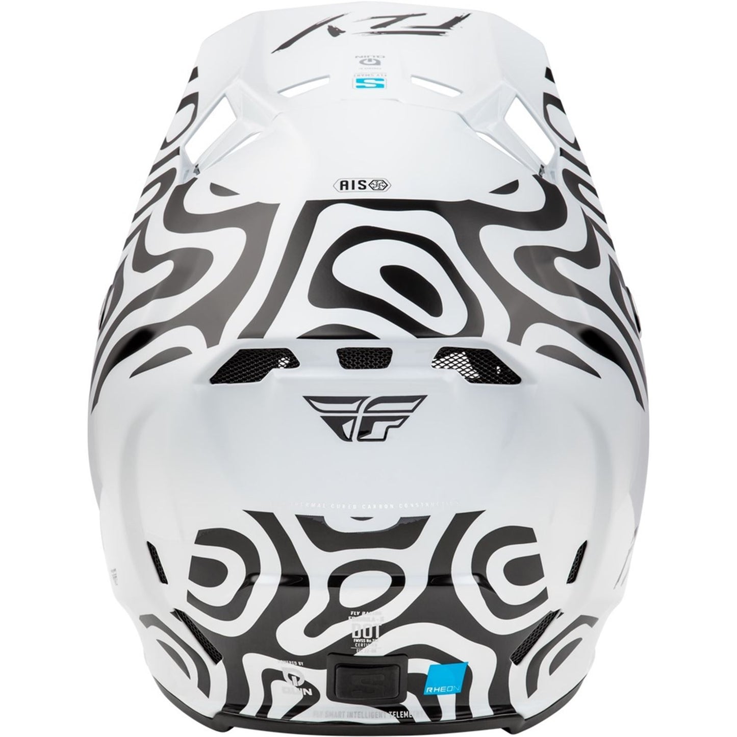 Fly Racing Formula S Carbon Abyss Helmet - White/Black_1511778