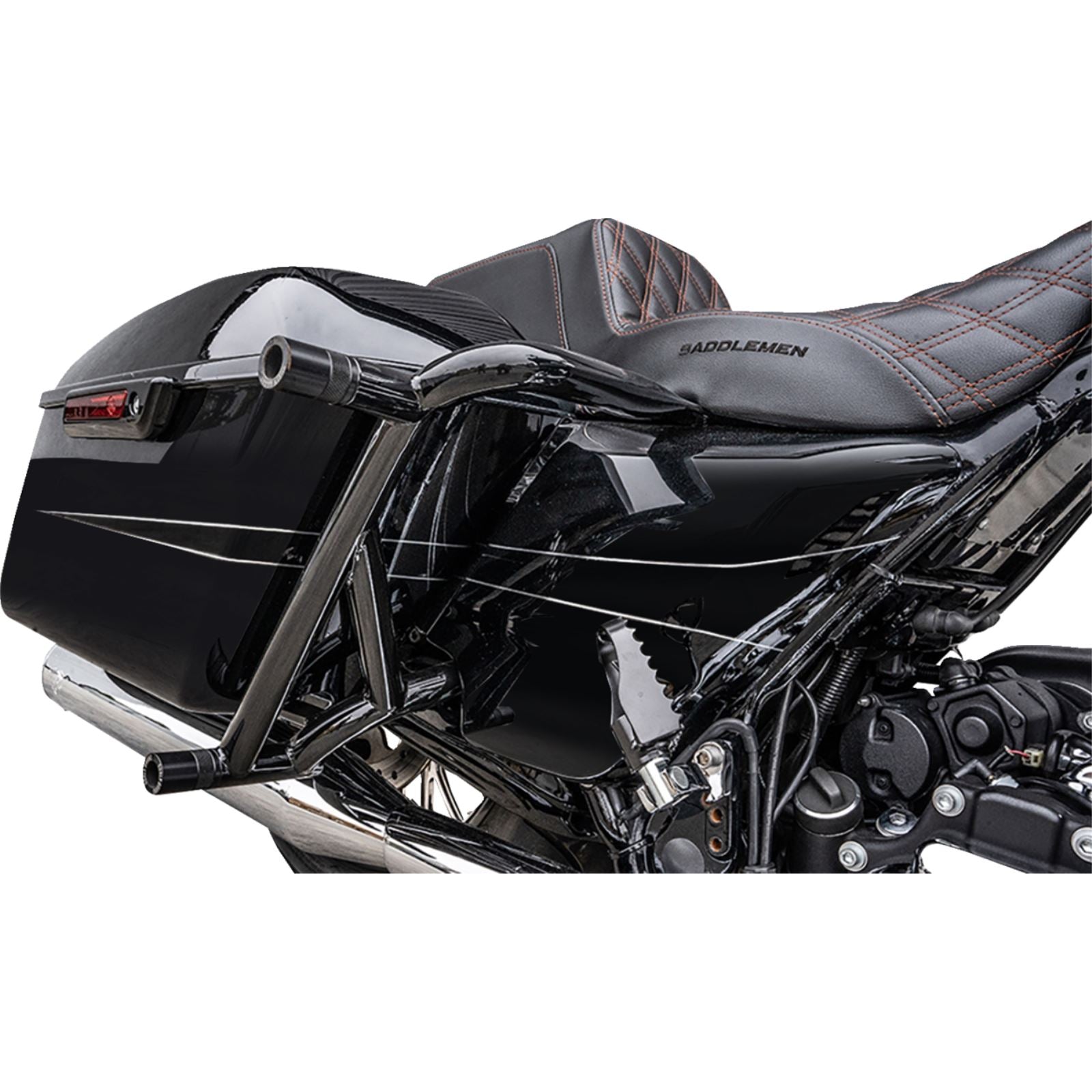 Burly Brand Rear Brawler Kit - Sub Assembly - Black - Touring SA-3013-002_1511518