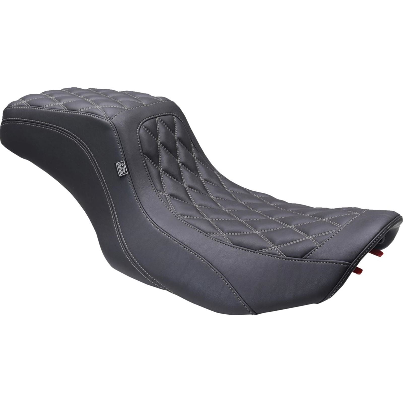 Mustang Motorcycle Products One Piece 2-Up Seat - Gunmetal Stitch for FLH/FLT '23-'24 88415GM_1525010