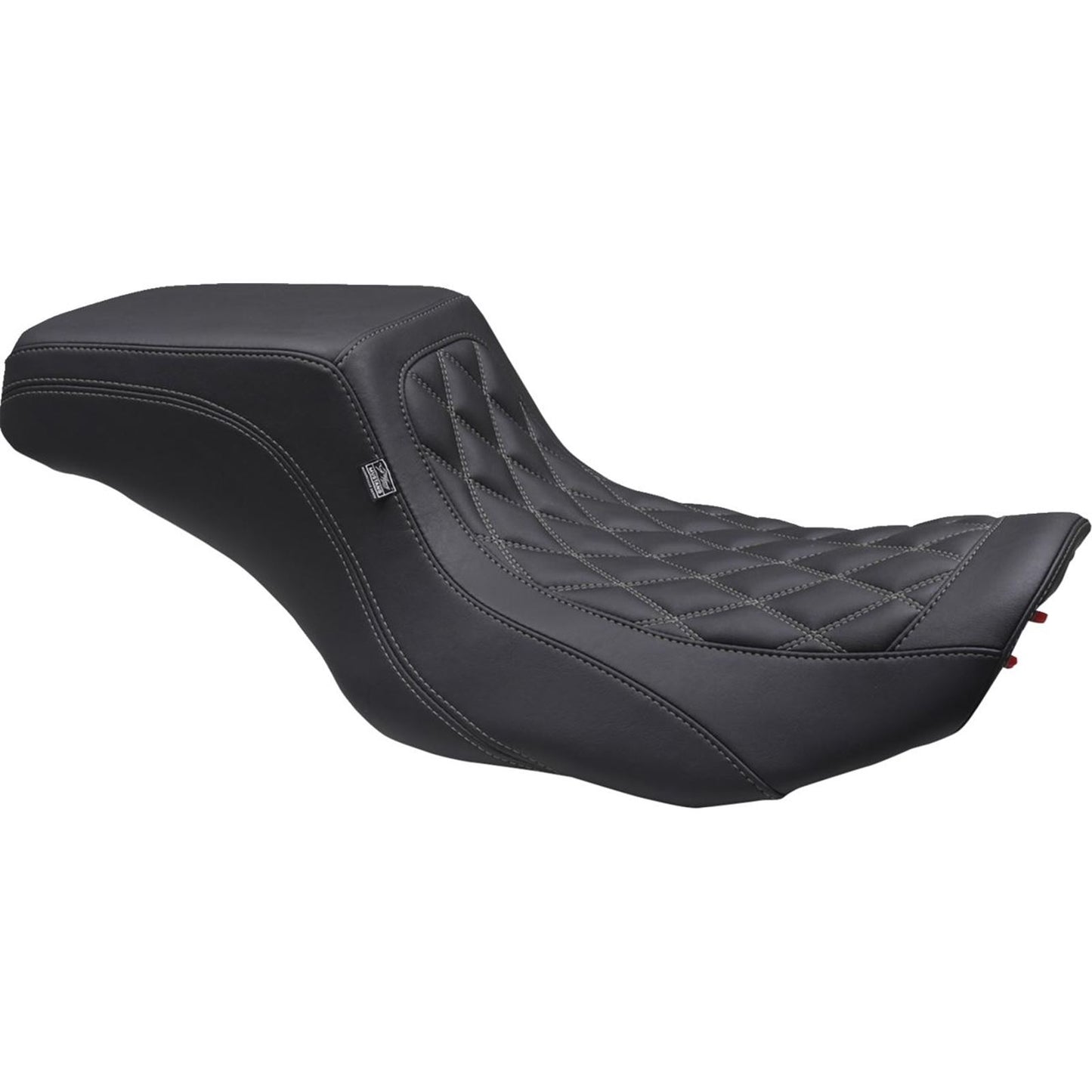 Mustang Motorcycle Products One Piece 2-Up Seat - Gunmetal Stitch for FLH/FLT '23-'24 88416GM_1525013