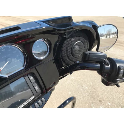 Hogtunes Amplifier/Speaker Kit - Fairing Saddlebag Cut In Lid Adaptors WBA RETRO 800.4SG_1512197