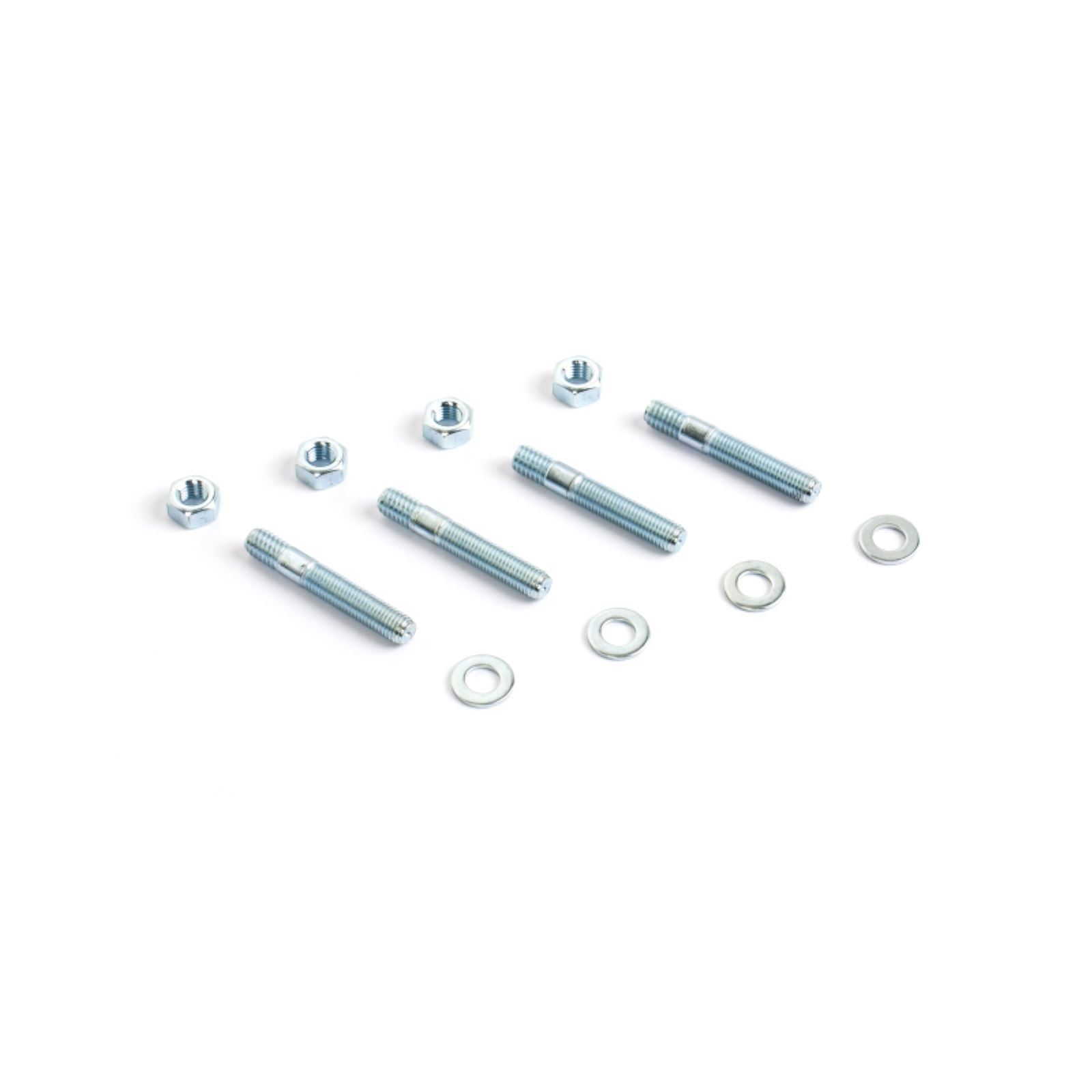 Cometic Carburetor Studs 2in Zinc Plated - Set of 4 With Washers and Nuts CF1001_1513589