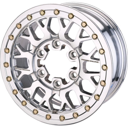 Moose Offroad Wheel - 346X - Beadlock/6 Lug - Front/Rear - Silver - 15x7 346BLMO 157655P54_1556121