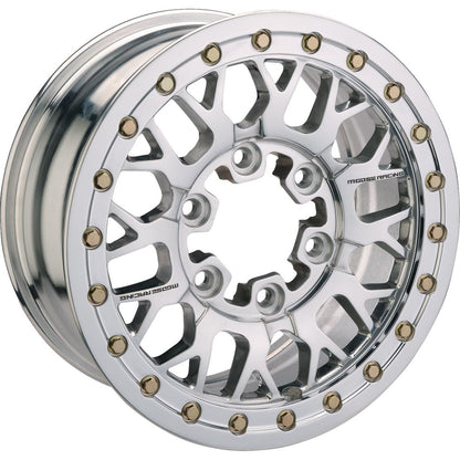 Moose Offroad Wheel - 346X - Beadlock/5 Lug - Front/Rear - Silver - 15x7 [MPN: 346BLMO 157545P54]_1556112