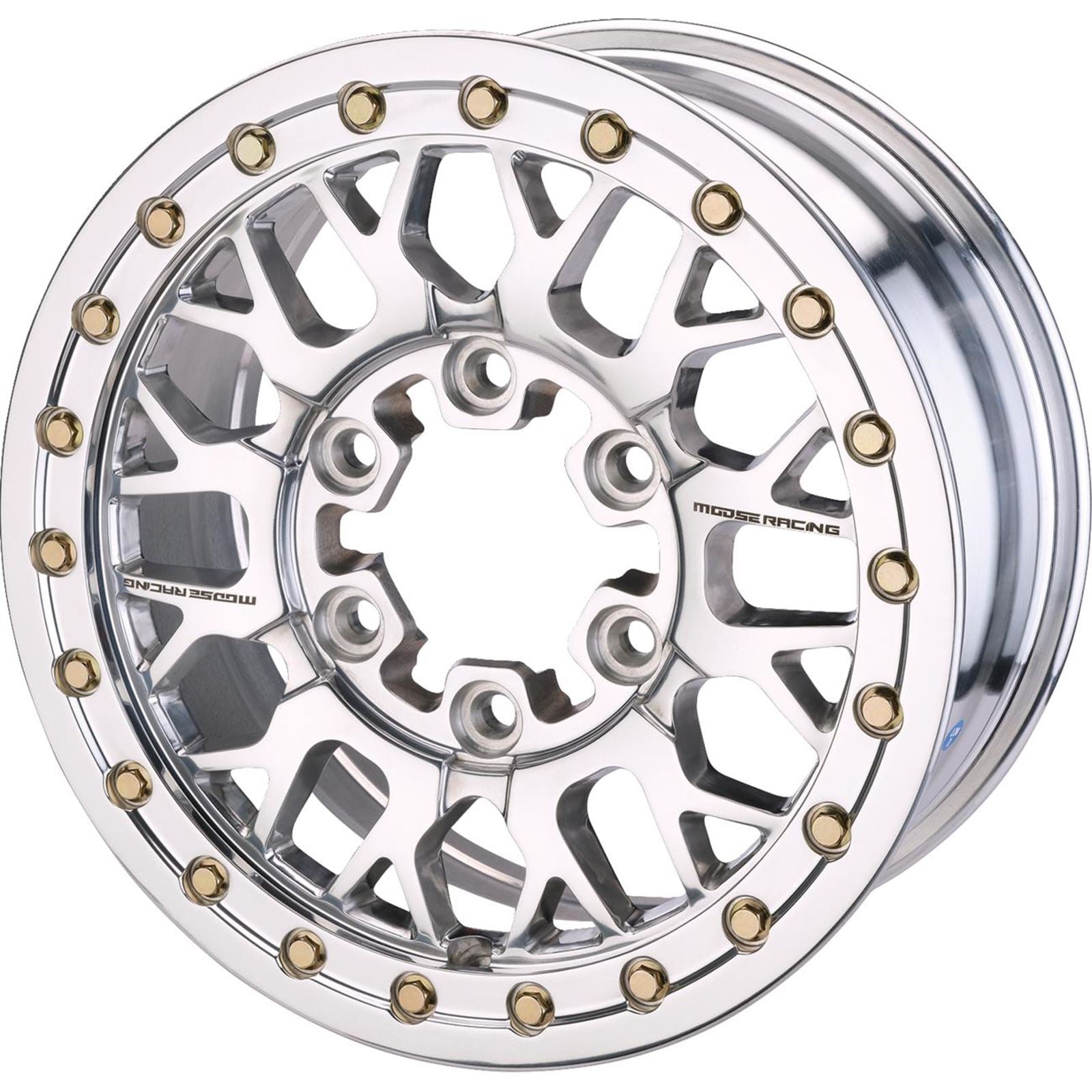 Moose Offroad Wheel - 346X - Beadlock/5 Lug - Front/Rear - Silver - 15x7 [MPN: 346BLMO 157545P54]_1556113