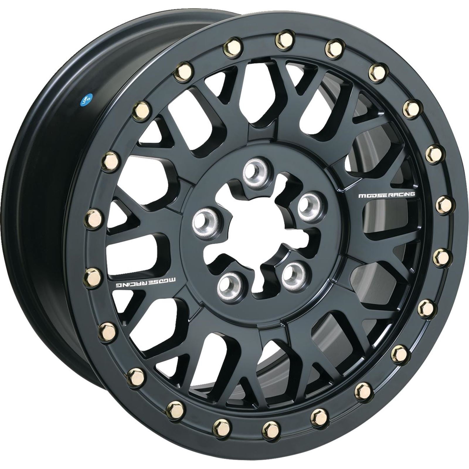Moose Offroad Wheel - 346X - Beadlock/6 Lug - Front/Rear - Black - 15x7 346BLMO 157655MB54_1556114