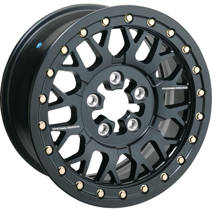 Moose Offroad Wheel - 346X - Beadlock/6 Lug - Front/Rear - Black - 15x7 346BLMO 157655MB54_1556114
