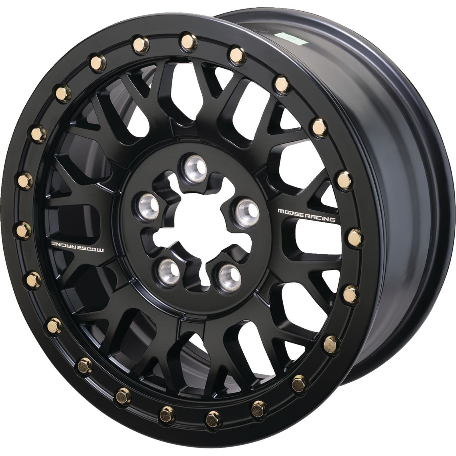 Moose Offroad Wheel - 346X - Beadlock/5 Lug - Front/Rear - Black - 15x7 [MPN: 346BLMO 157545MB54]_1556117