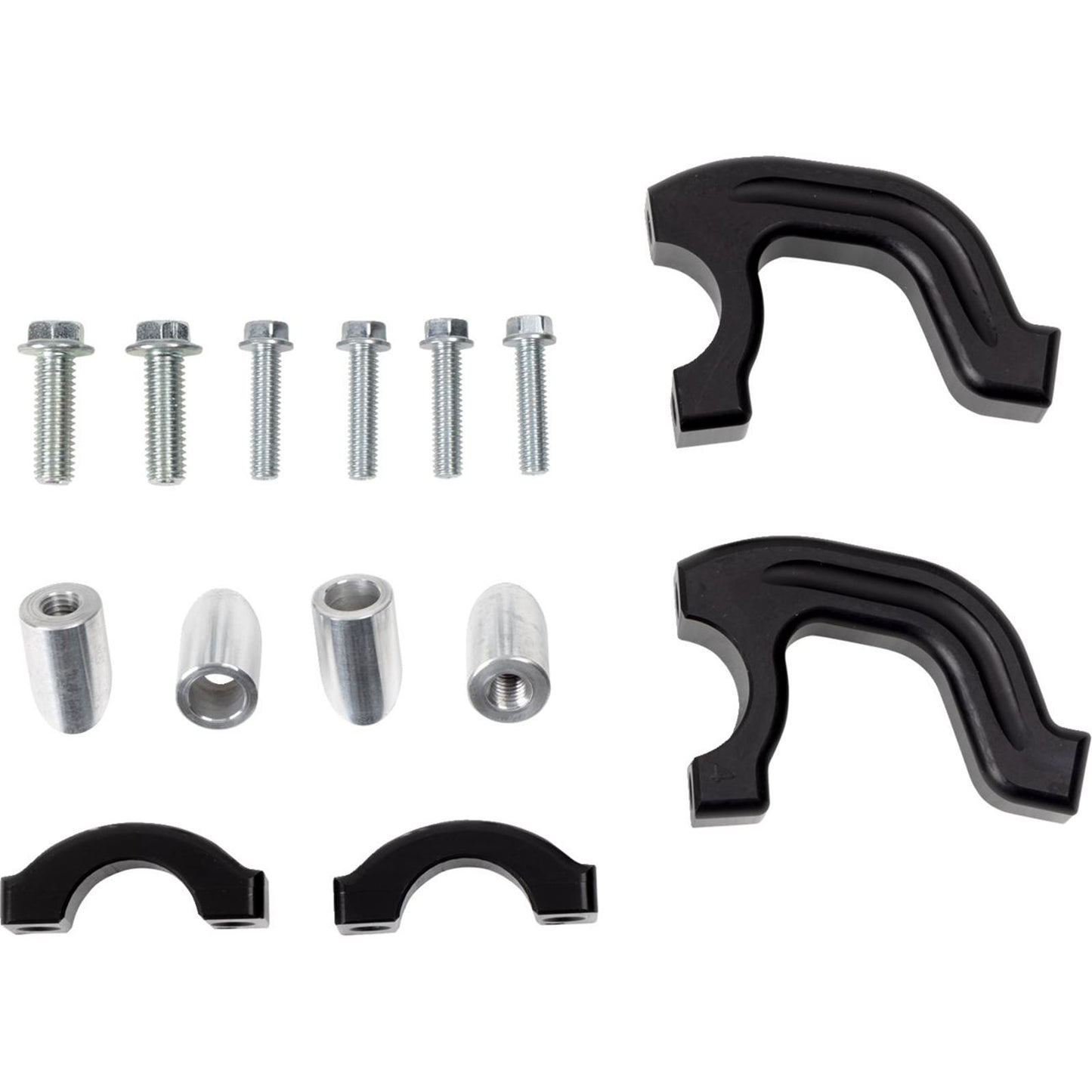 Moose Offroad Evo 2 Black Debris Deflectors with Tapered Clamp Set 50-5218B_1535986