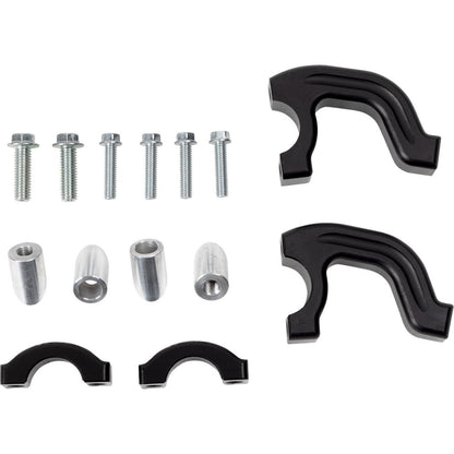 Moose Offroad Evo 2 Black Debris Deflectors with Tapered Clamp Set 50-5218B_1535986