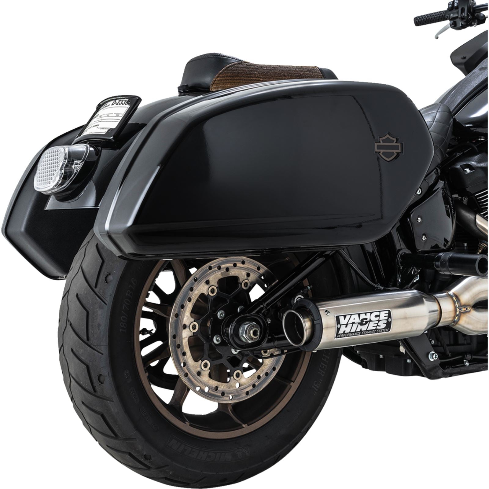 Vance And Hines 2-into-1 Supersport Exhaust System - Brushed for Softail 27337_1520330