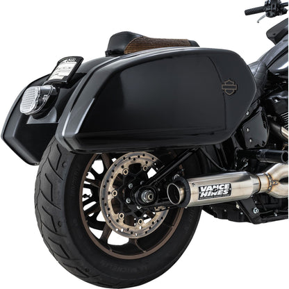 Vance And Hines 2-into-1 Supersport Exhaust System - Brushed for Softail 27337_1520330