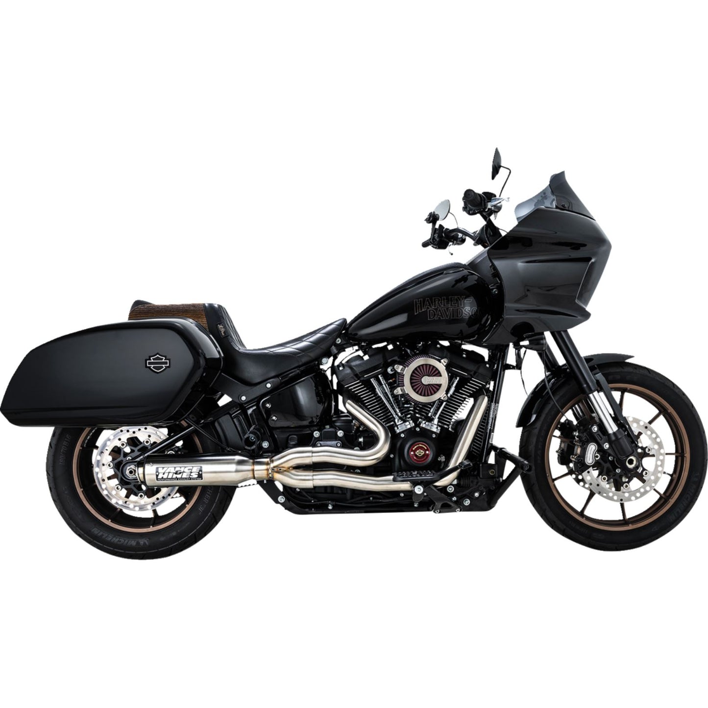 Vance And Hines 2-into-1 Supersport Exhaust System - Brushed for Softail 27337_1520329