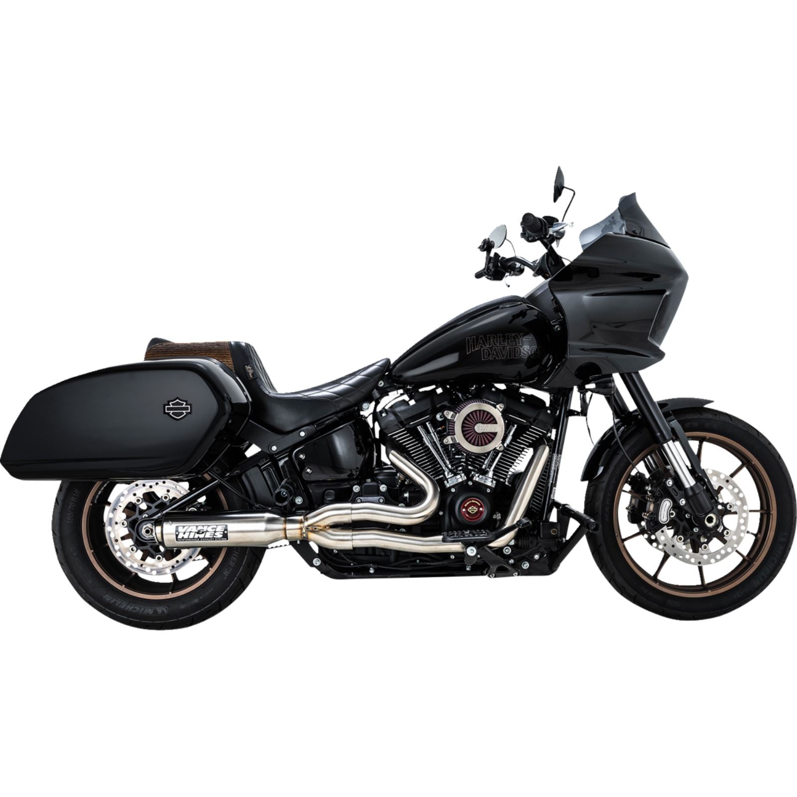 Vance And Hines 2-into-1 Supersport Exhaust System - Brushed for Softail 27337_1520329