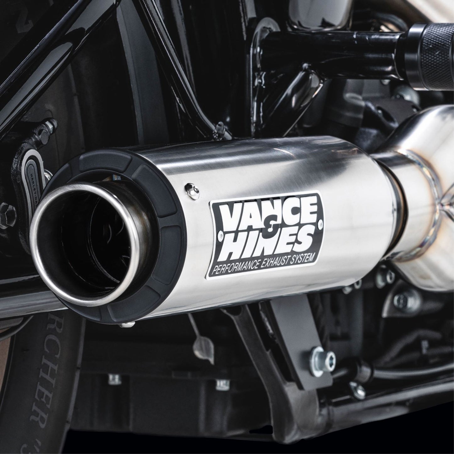 Vance And Hines 2-into-1 Supersport Exhaust System - Brushed for Softail 27337_1520328