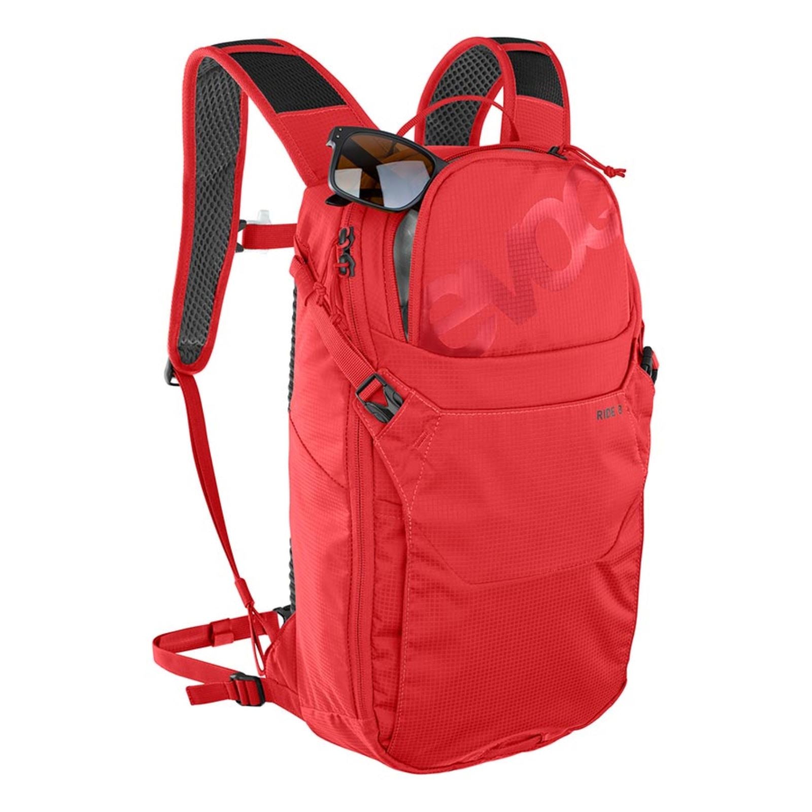 EVOC Ride 8 Hydration Bag  Volume: 8L  Bladder: Included (2L) - True Red [MPN: 100324523]_1521516