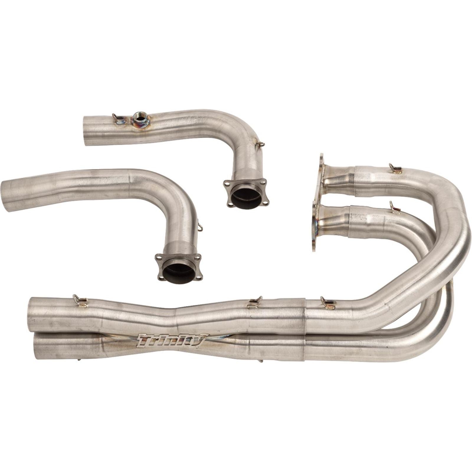 Trinity Racing Full Dual Exhaust System - Brushed - RZR XP 1000 [MPN: TR-4190D]_1736365