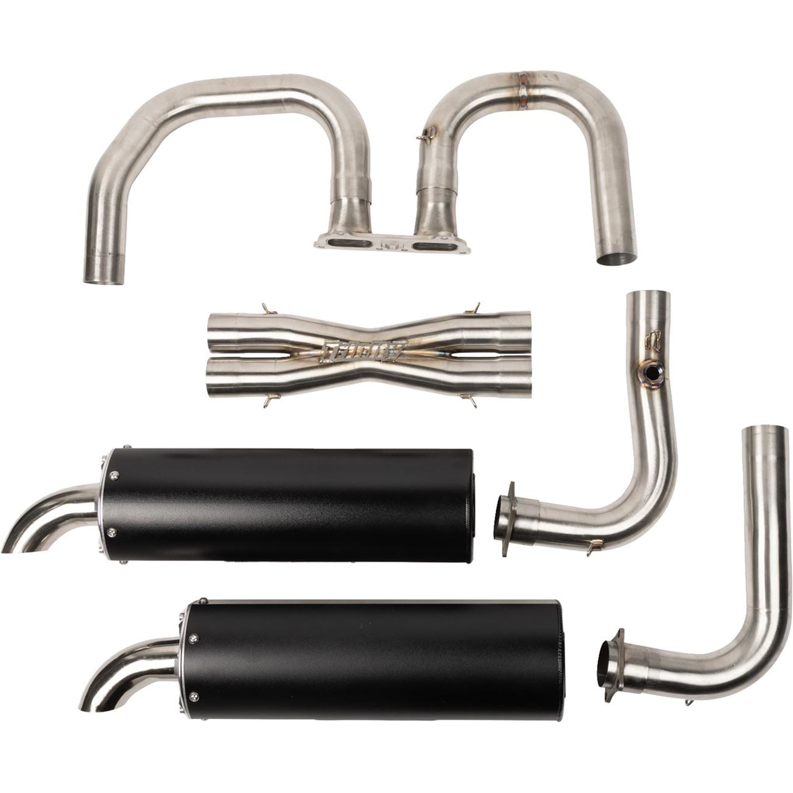 Trinity Racing Full Dual Exhaust System - Black - RZR XP 1000 [MPN: TR-4190D-BK]_1708901
