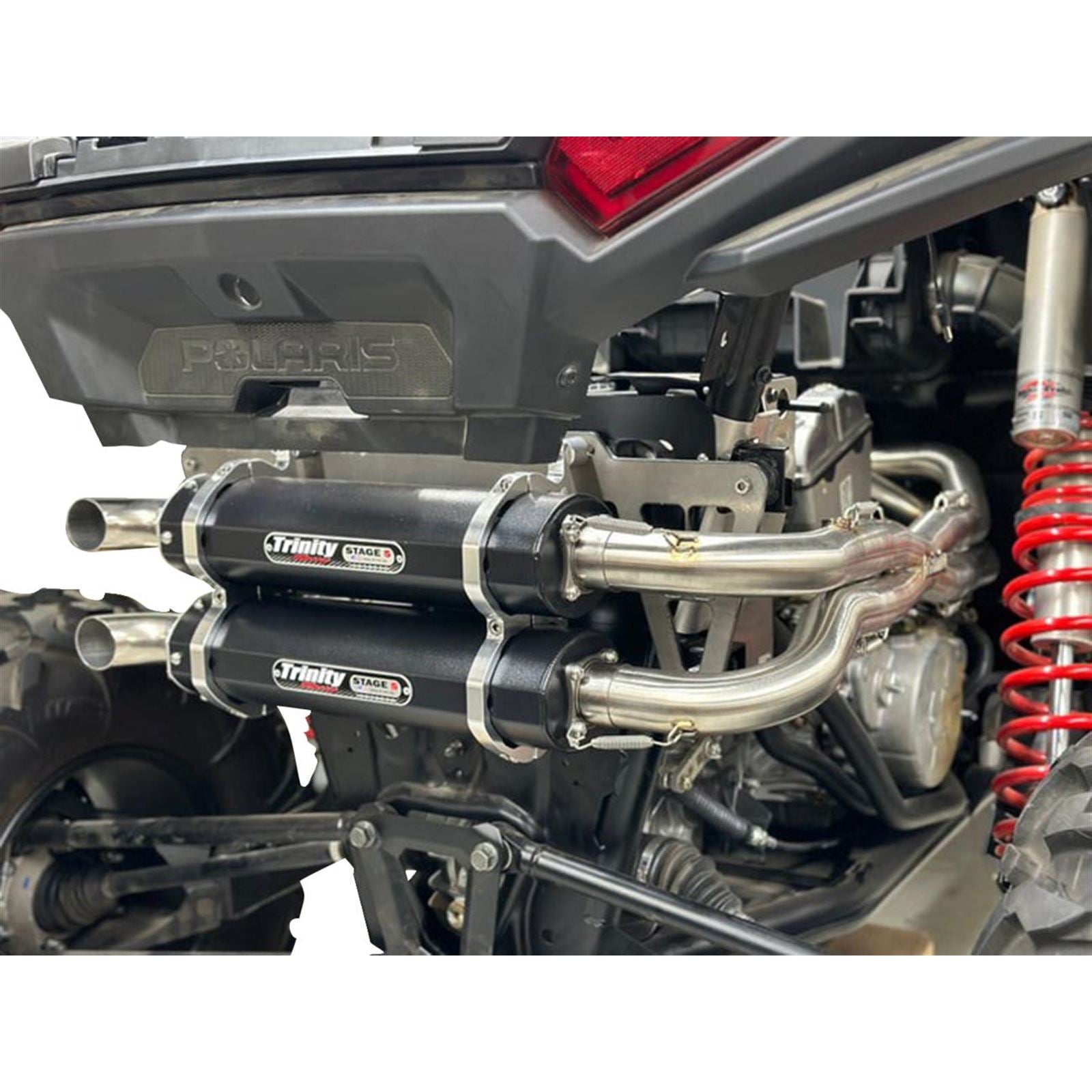 Trinity Racing Full Dual Exhaust System - Stainless - RZR XP 1000 [MPN: TR-4190D-SS]_1709802
