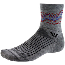 Swiftwick Pursuit Quarter Crew High Socks - 4", Heather Red, Medium [MPN: 4BMU0SZ-M]_1931483