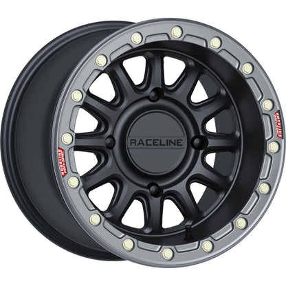 Raceline Wheel - Alpha - Front/Rear - Black/With Gun Metal Ring [MPN: A14BG-51056+10]_1525036