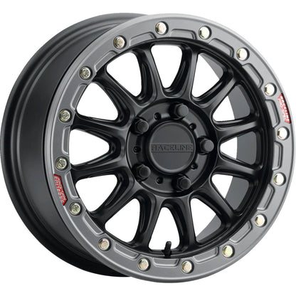 Raceline Wheel - Alpha - Front/Rear - Black/With Gun Metal Ring [MPN: A14BG-51056+10]_1533021