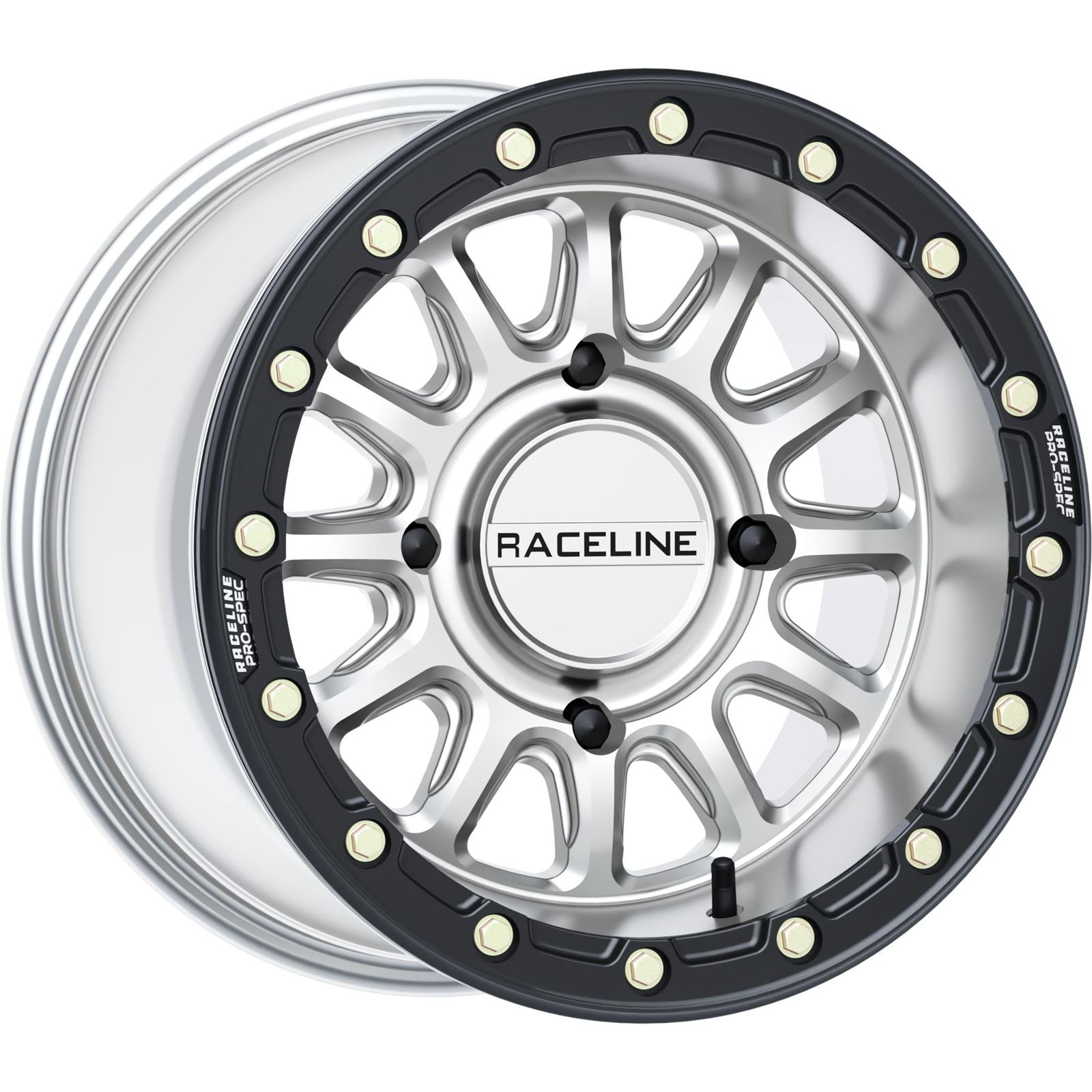 Raceline Wheel - Alpha - Front/Rear - Hyper Silver/With Black Ring [MPN: A14SB-51037+10]_1525053