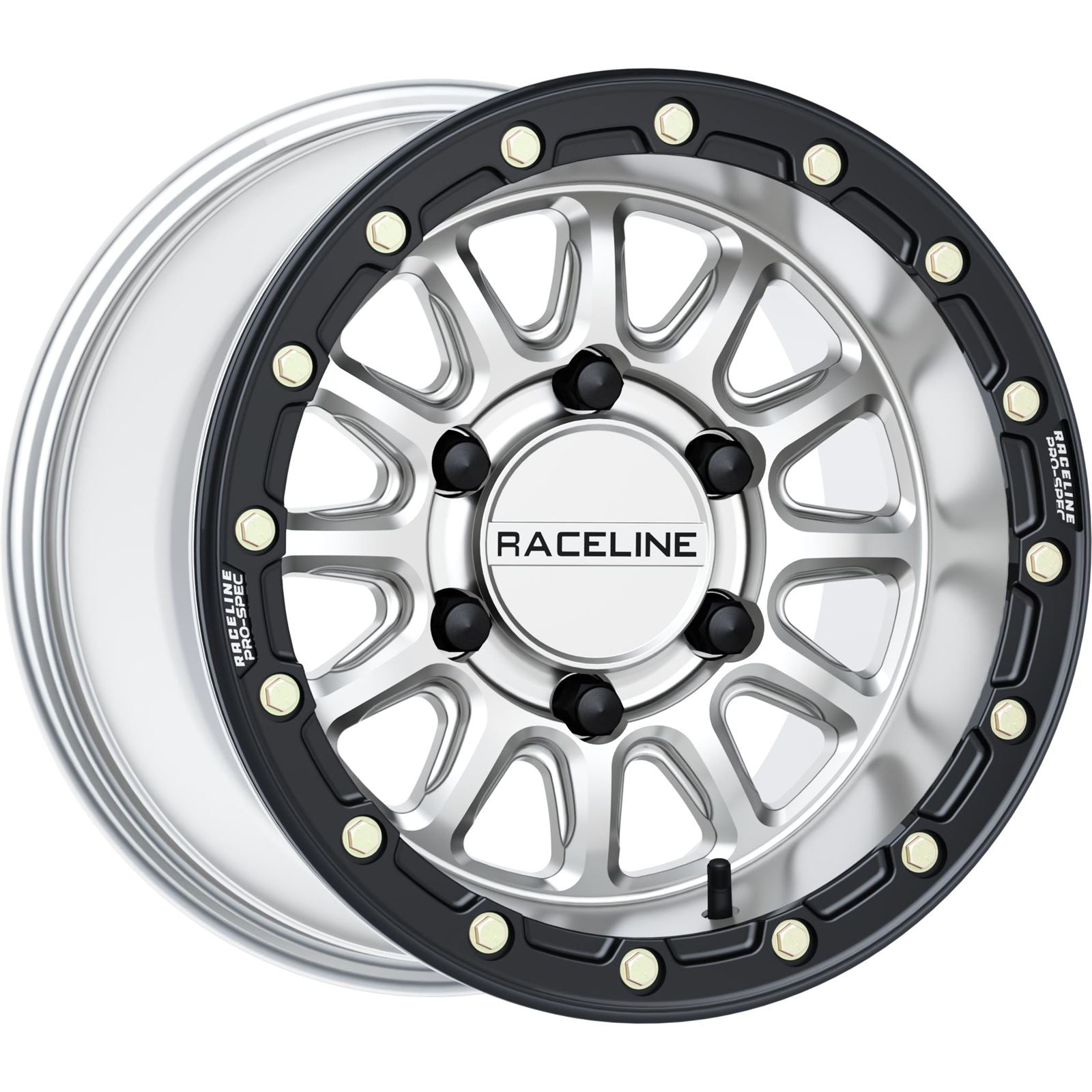 Raceline Wheel - Alpha - Front/Rear - Hyper Silver/With Black Ring [MPN: A14SB-51060+25]_1525050