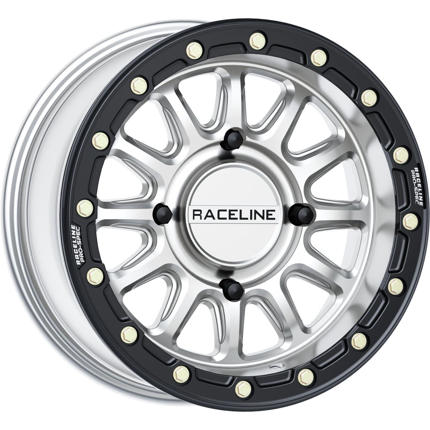 Raceline Wheel - Alpha - Front/Rear - Hyper Silver/With Black Ring [MPN: A14SB-57037+10]_1525047