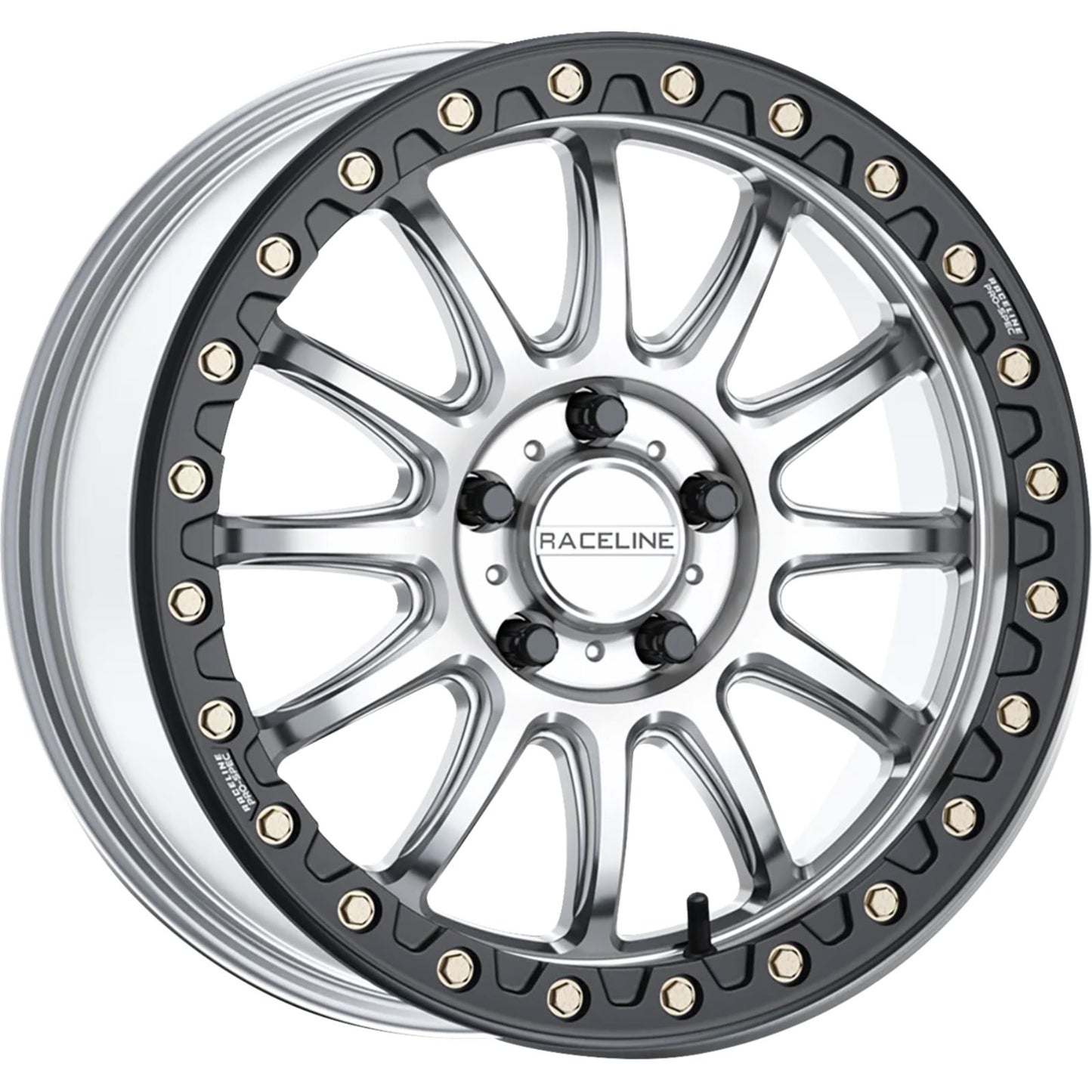 Raceline Wheel - Alpha - Front/Rear - Hyper Silver/With Black Ring [MPN: A14SB-57037+10]_1533012
