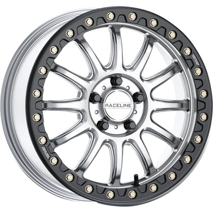 Raceline Wheel - Alpha - Front/Rear - Hyper Silver/With Black Ring [MPN: A14SB-57037+10]_1533012