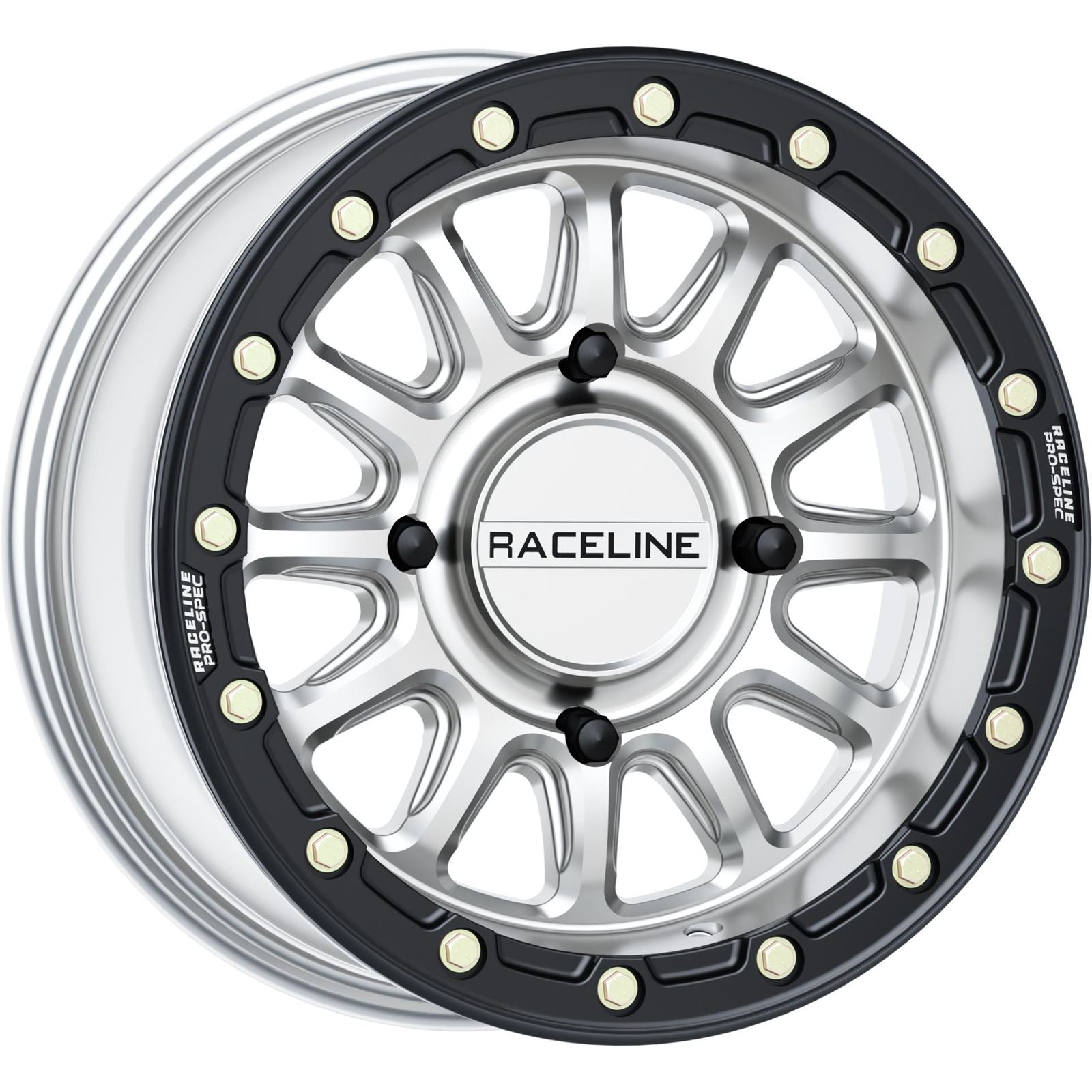 Raceline Wheel - Alpha - Front/Rear - Hyper Silver/With Black Ring [MPN: A14SB-57056+10]_1525045